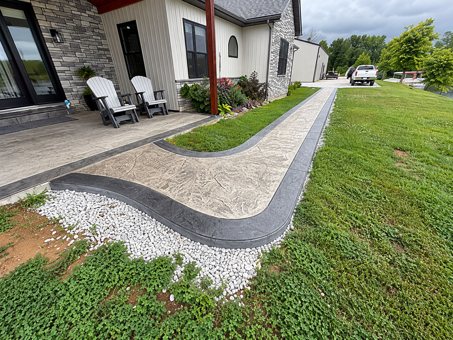 Decorative Concrete Walkway