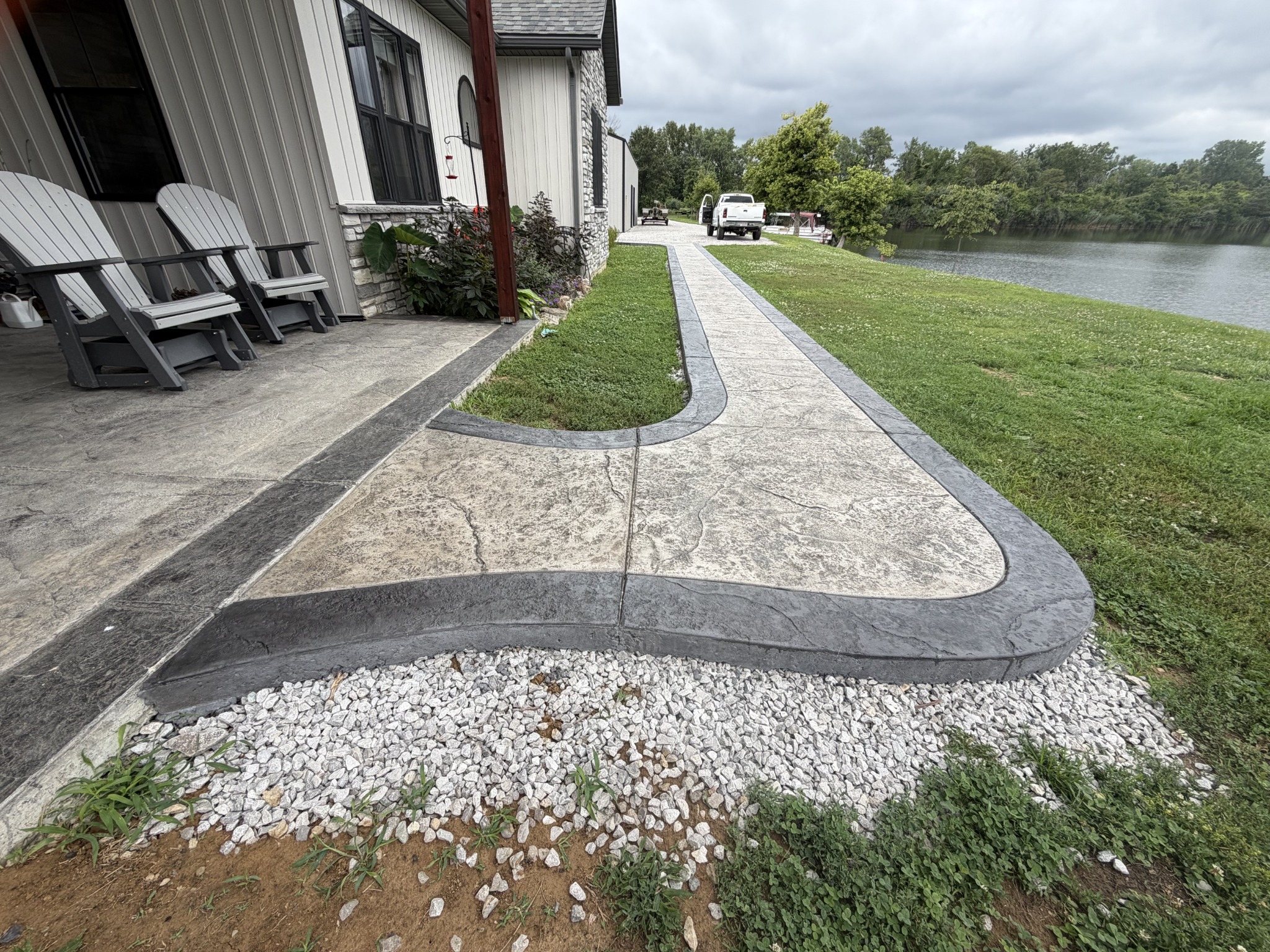 Decorative Concrete Walkway